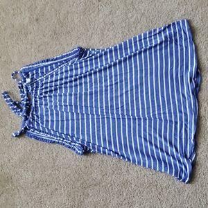 Small August Mist blue and white striped tank